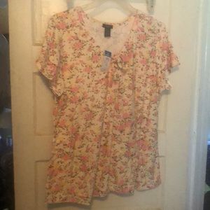 Rue 21 4x NWT floral top short sleeve